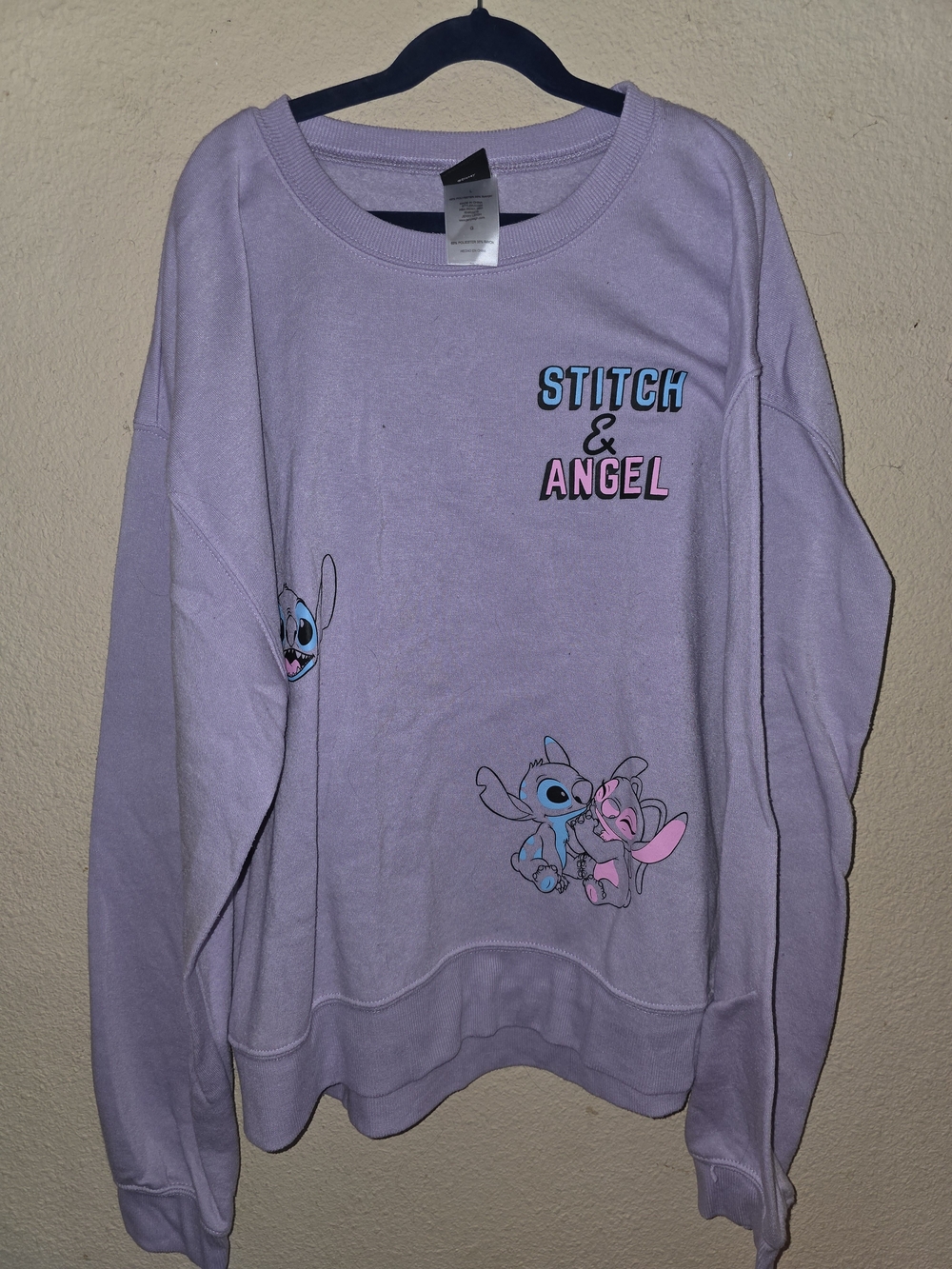 Stitch & Angel Lavender Graphic Sweatshirt